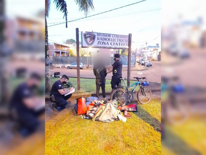 Terminó detenido tras sustraerle las pertenencias a un cicloturista en Oberá-