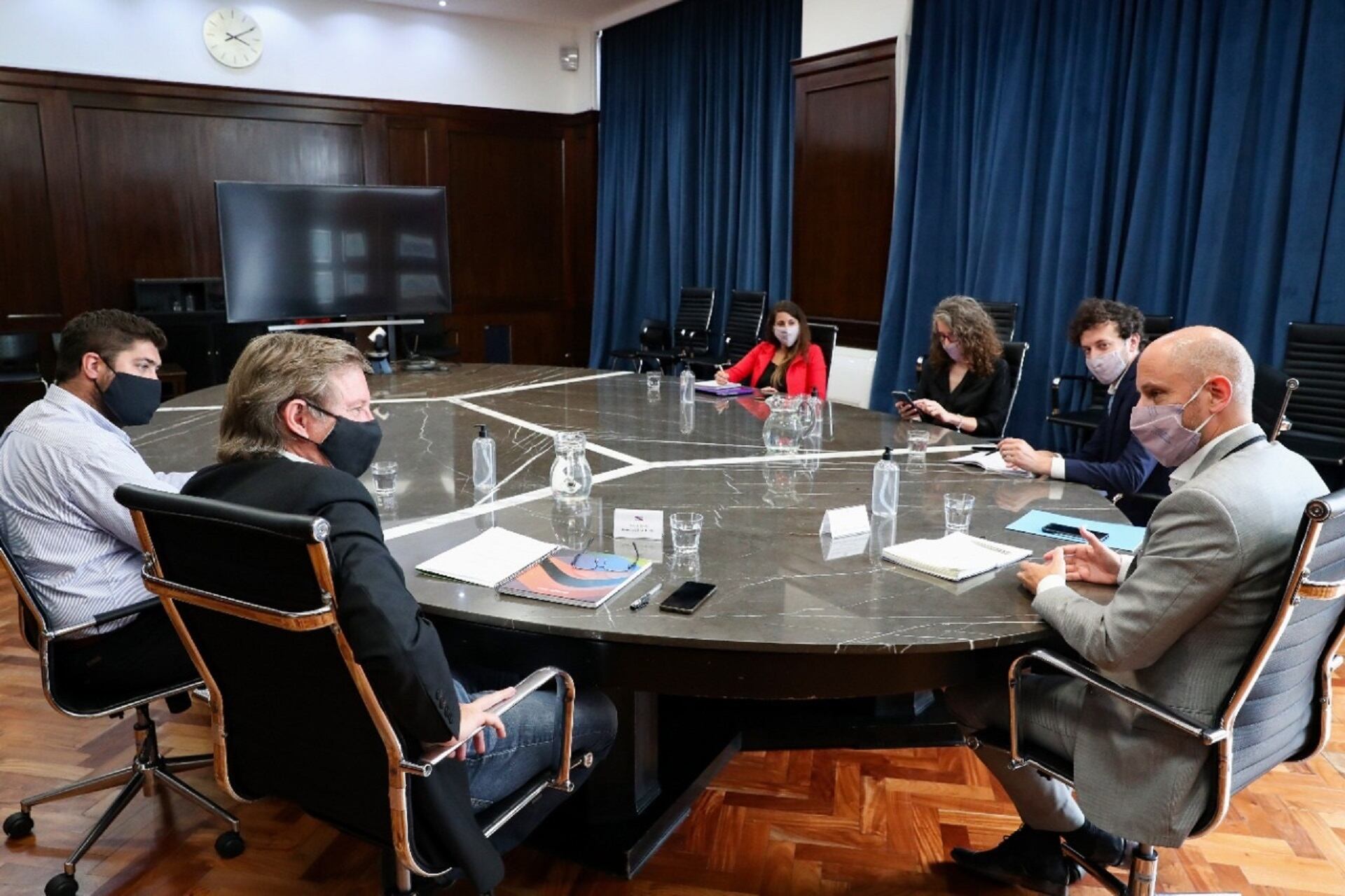 Ministro de Producción, Juan José Bahillo - secretario de Pequeña y Mediana Empresa de la Nación, Guillermo Merediz.