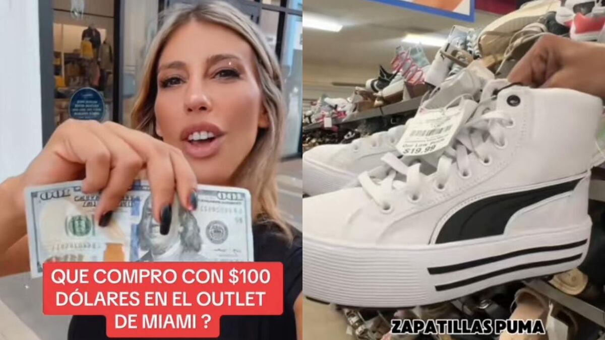 Es argentina, fue al outlet más famoso de Miami y mostró lo que puede comprar con 100 dólares