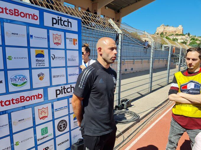 Javier Mascherano destacó el partido de su equipo y señaló: "Estamos contentos con el rendimiento del equipo, sobre todo por el crecimiento que supone este tipo de torneos".