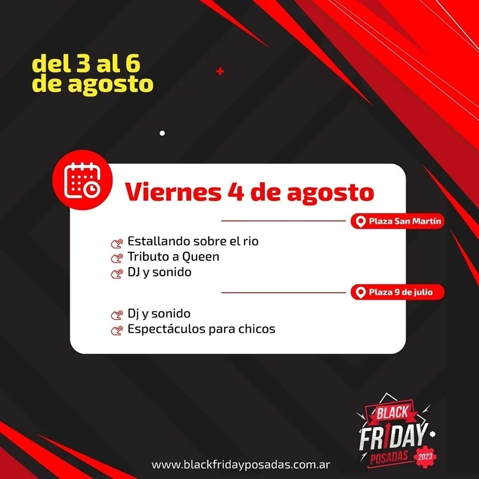 La super fiesta de descuentos Black Friday se disfruta a pleno en Posadas.