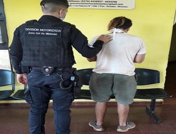 Terminó detenido por violencia familiar en Posadas.