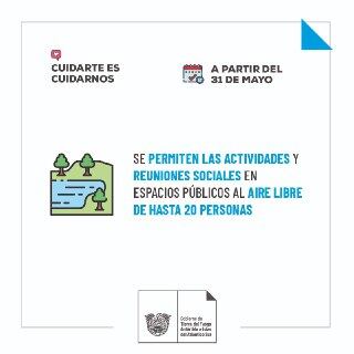 Desde el Ministerio de Salud de la Provincia informaron las medidas vigentes a partir del lunes 31 de mayo.