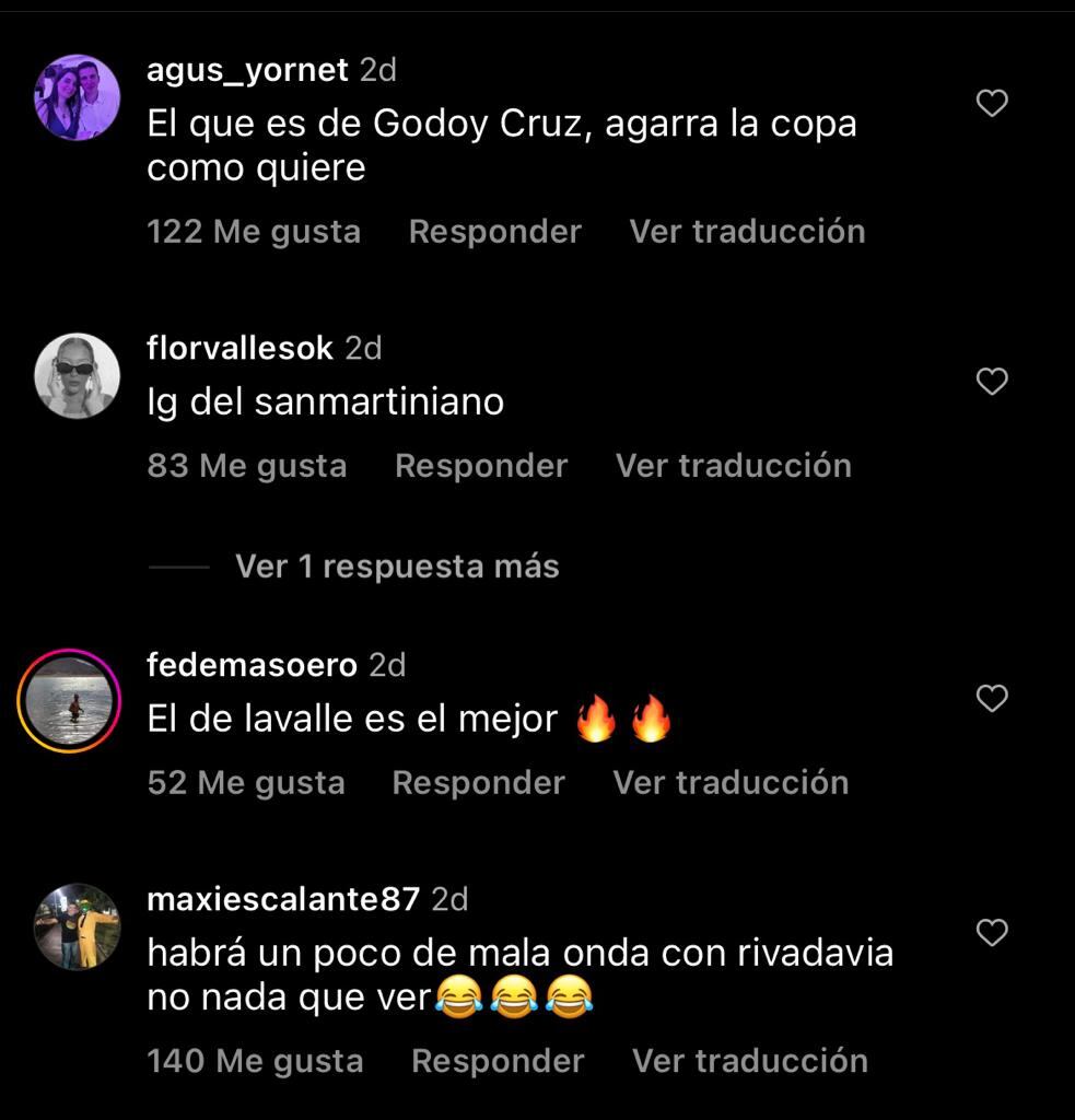 Los comentarios de los usuarios al ver a los departamentos de Mendoza como villanos.