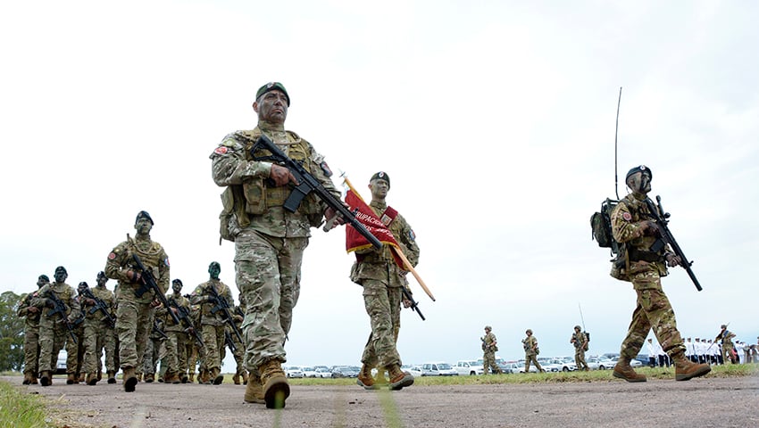 Se realizó el acto por el 143º aniversario de la Infantería de Marina