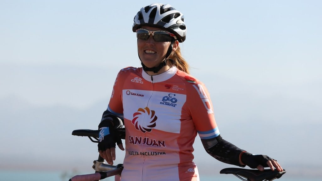 Majo, la sanjuanina que de una nota periodística le surgió la posibilidad de representar a la Argentina con el ciclismo.