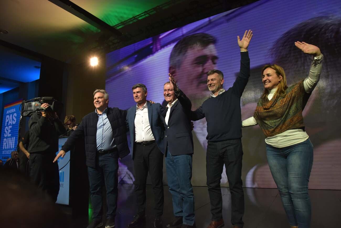 Cierre de campaña de Daniel Passerini en el hotel Quórum. (Facundo Luque / La Voz)