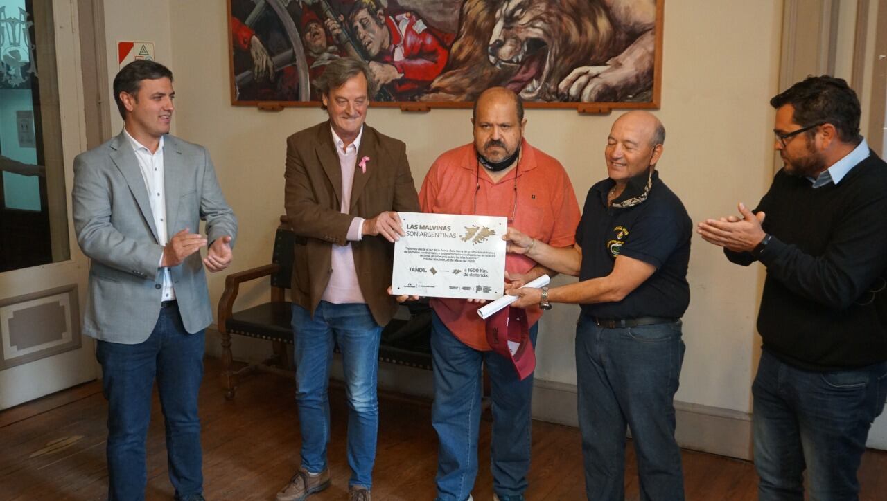 Así fue el homenaje en Tandil a los excombatientes de Malvinas.