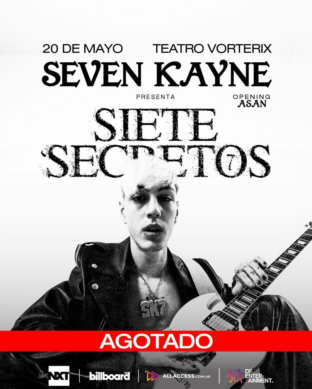 Se agotaron las entradas para el show de Seven Kayne en Vorterix.