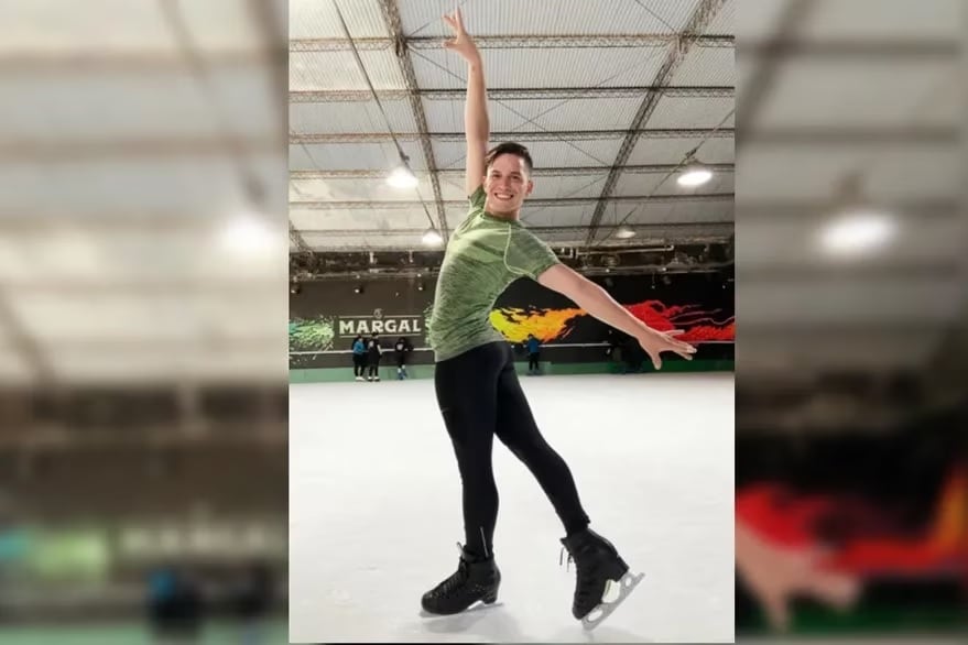 Lucas Benvenuto es patinador profesional. Gentileza: La Nación.