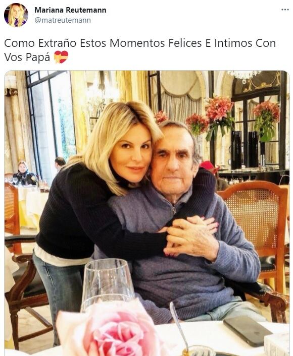 "Cómo extraño esos momentos felices e íntimos con vos, papá", escribió la hija menor del "Lole".