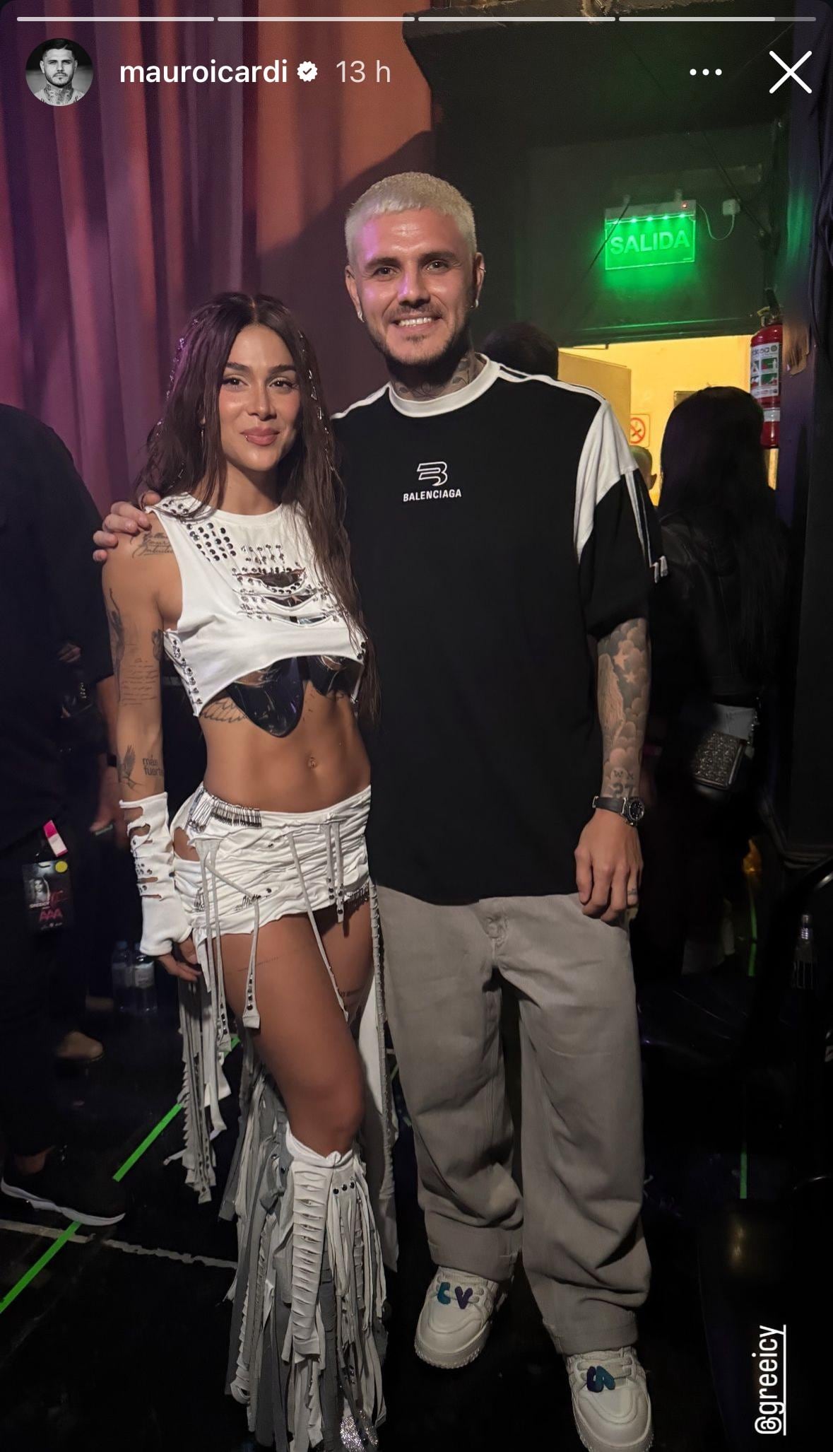 La polémica foto de Mauro Icardi y Greeicy.