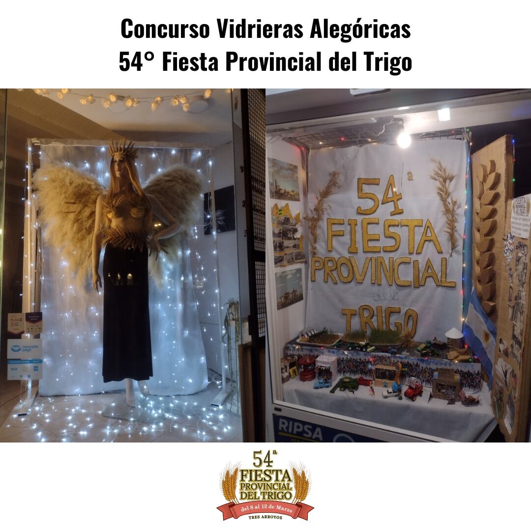 Fiesta Provincial del Trigo 2023: estos son los comercios participantes del concurso de vidrieras alegóricas