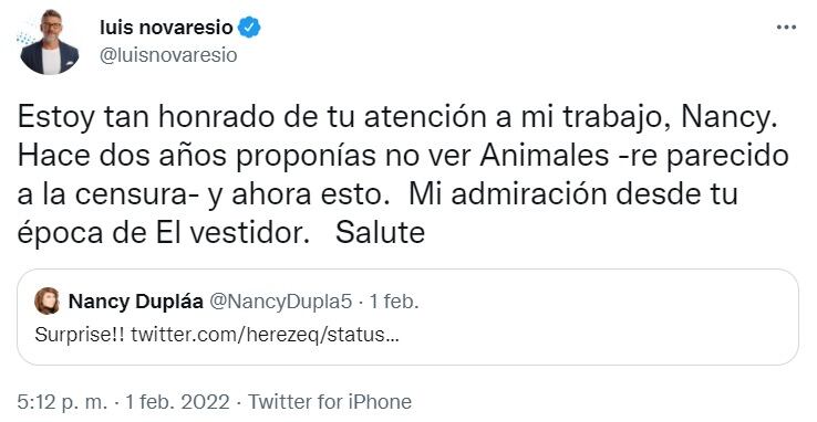 El conductor televisivo no dejó pasar el comentario que lo ubicó como periodista opositor al kirchnerismo.