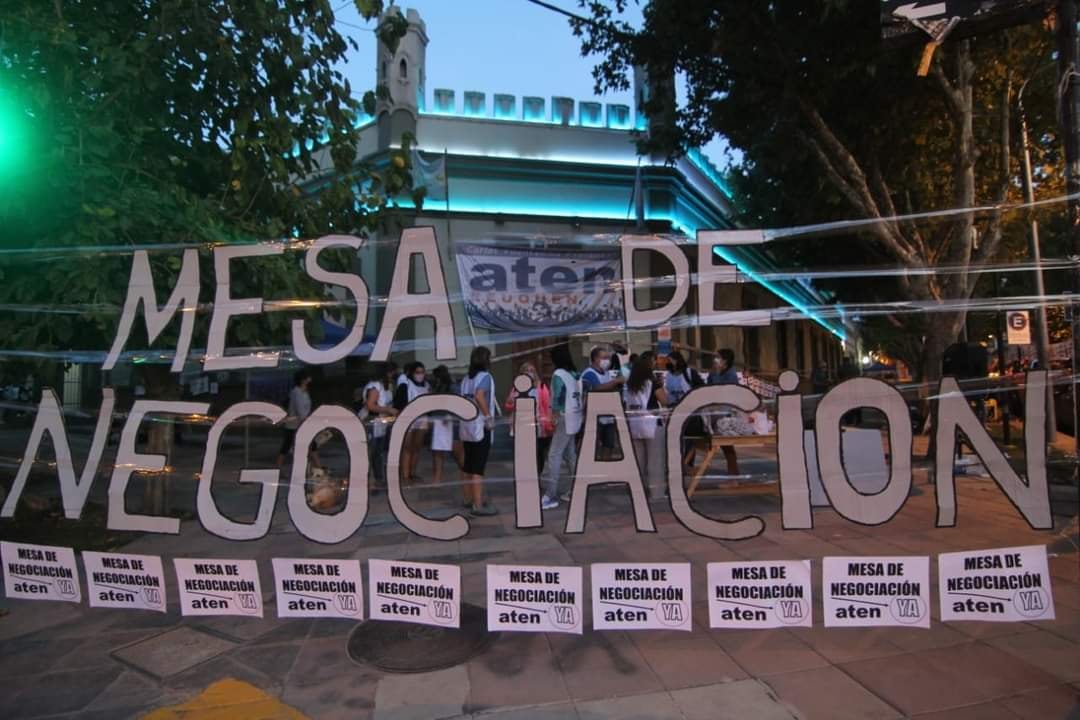 Reclamo docente en Neuquén.