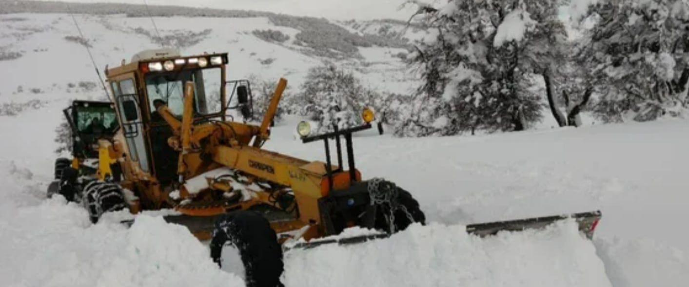 Chubut está en alerta por las intensas nevadas.