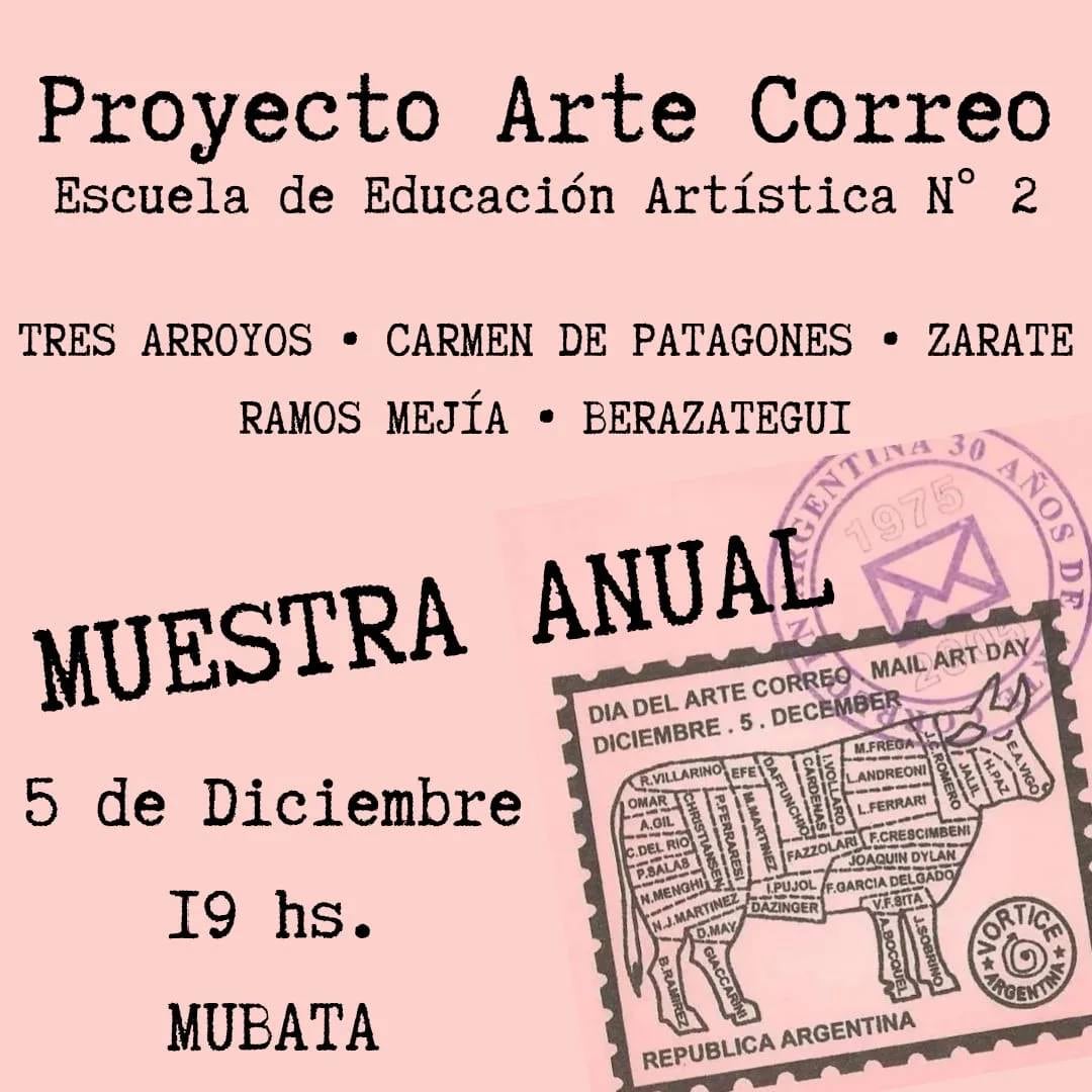 Muestra Anual del Proyecto Arte Correo de la Escuela de Educación Artística Nº 2