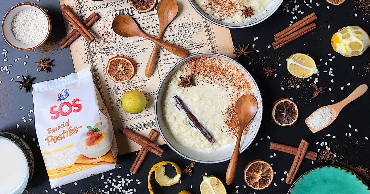 Qué ingredientes lleva el arroz con leche