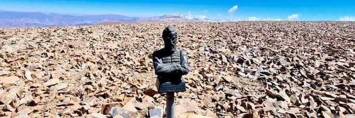 La imagen se encuentra en la cumbre del Nevado de Castilla.