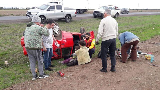 El siniestro ocurrió en la autopista Córdoba-Rosario. (La Capital)