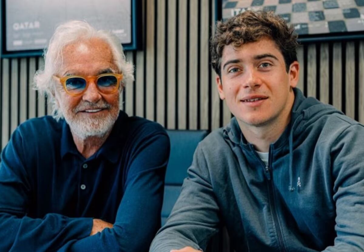 Briatore, contento con Colapinto: “Ya no anda con el freno de mano puesto”