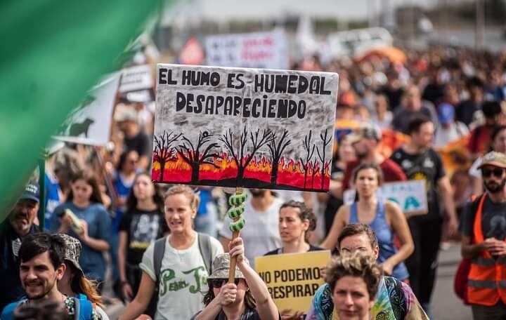 Miles de jóvenes y trabajadores de todo el país reclaman por la Ley de Humedales