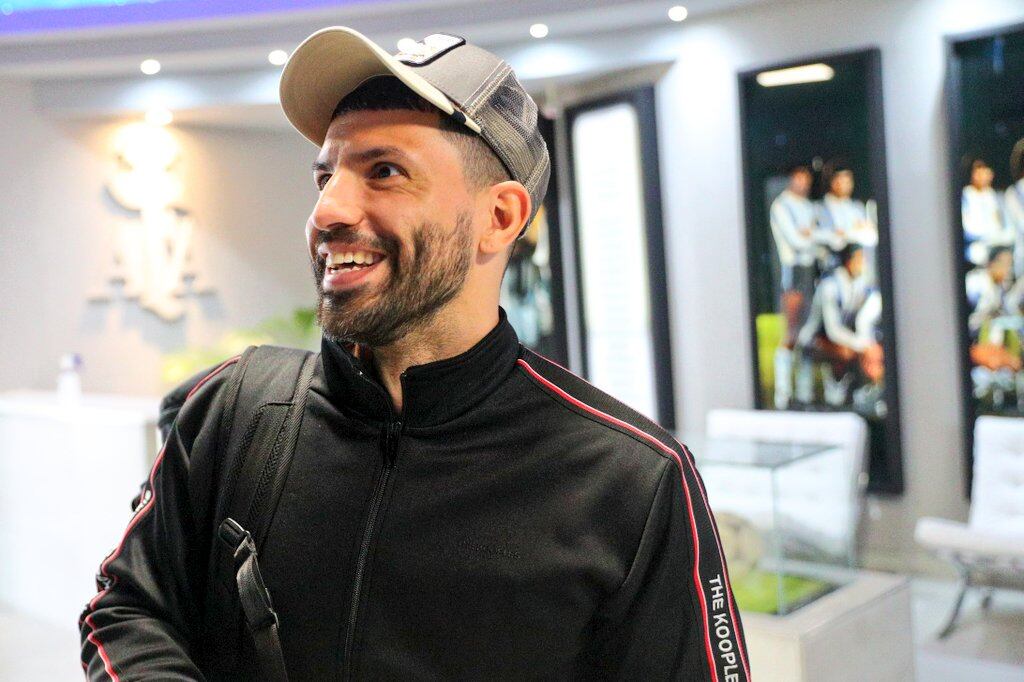 Agüero llegó a Argentina y dijo que la Copa América "no se puede jugar" en Brasil. (Foto: Prensa AFA).