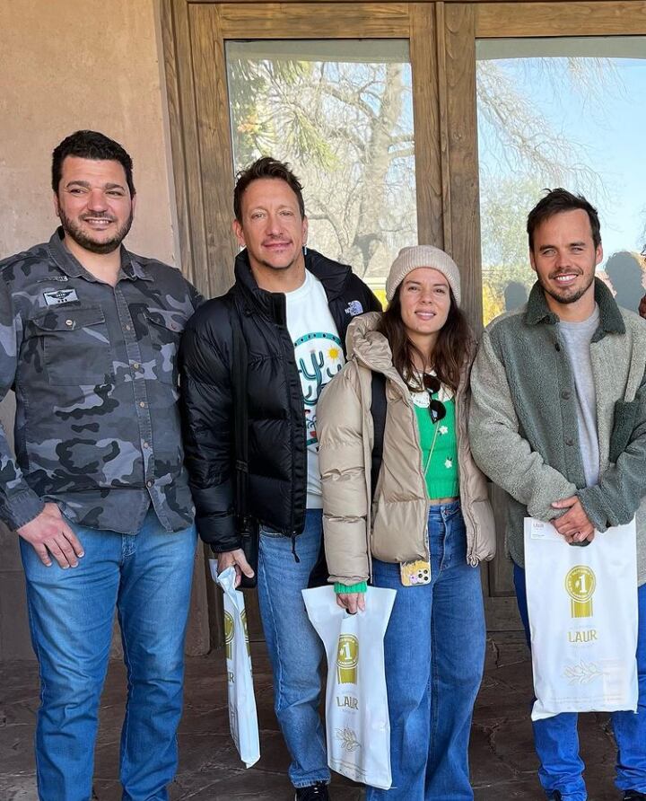 Gimena Accardi, Nicolás Vázquez y Benjamín Rojas en Mendoza