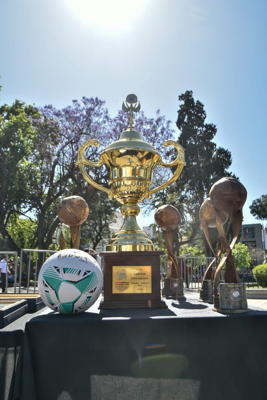 La presentación de la Copa América para ciegos, que arranca este domingo. (Gentileza prensa Municipalidad).