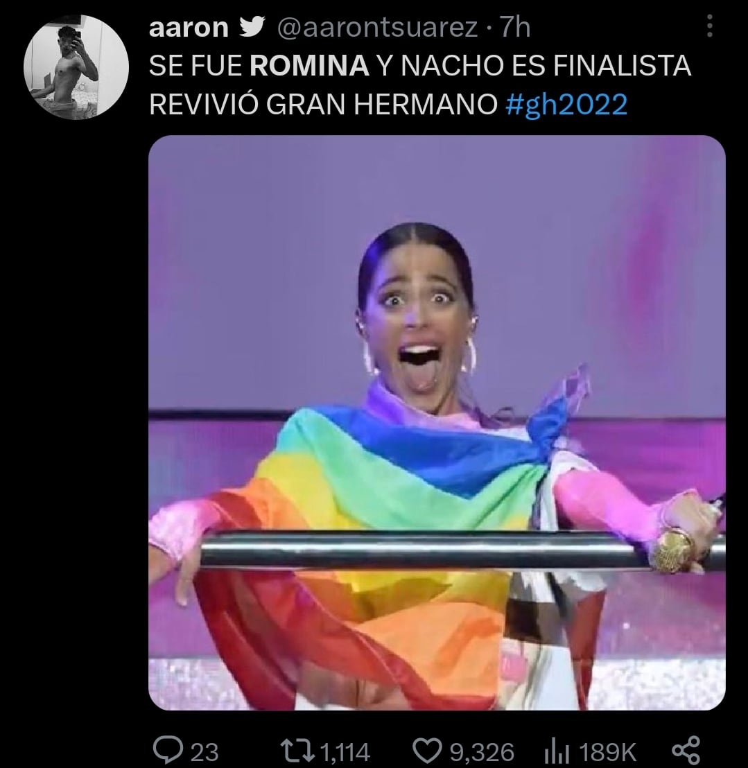 "Gran Hermano": los memes tras la eliminación de Romina (Captura de pantalla)