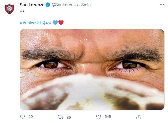 San Lorenzo le dio la bienvenida a Néstor Ortigoza.