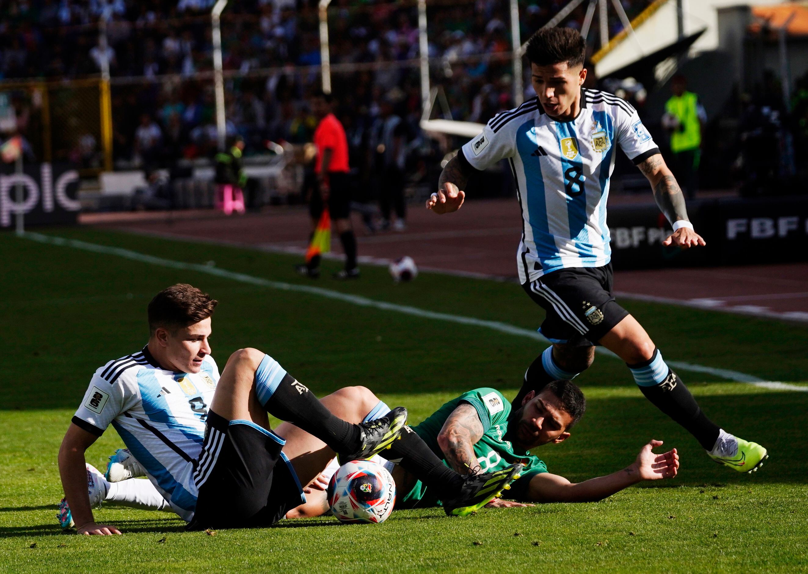 Argentina ganó en Bolivia. (Javier Mamani / Fotobaires)