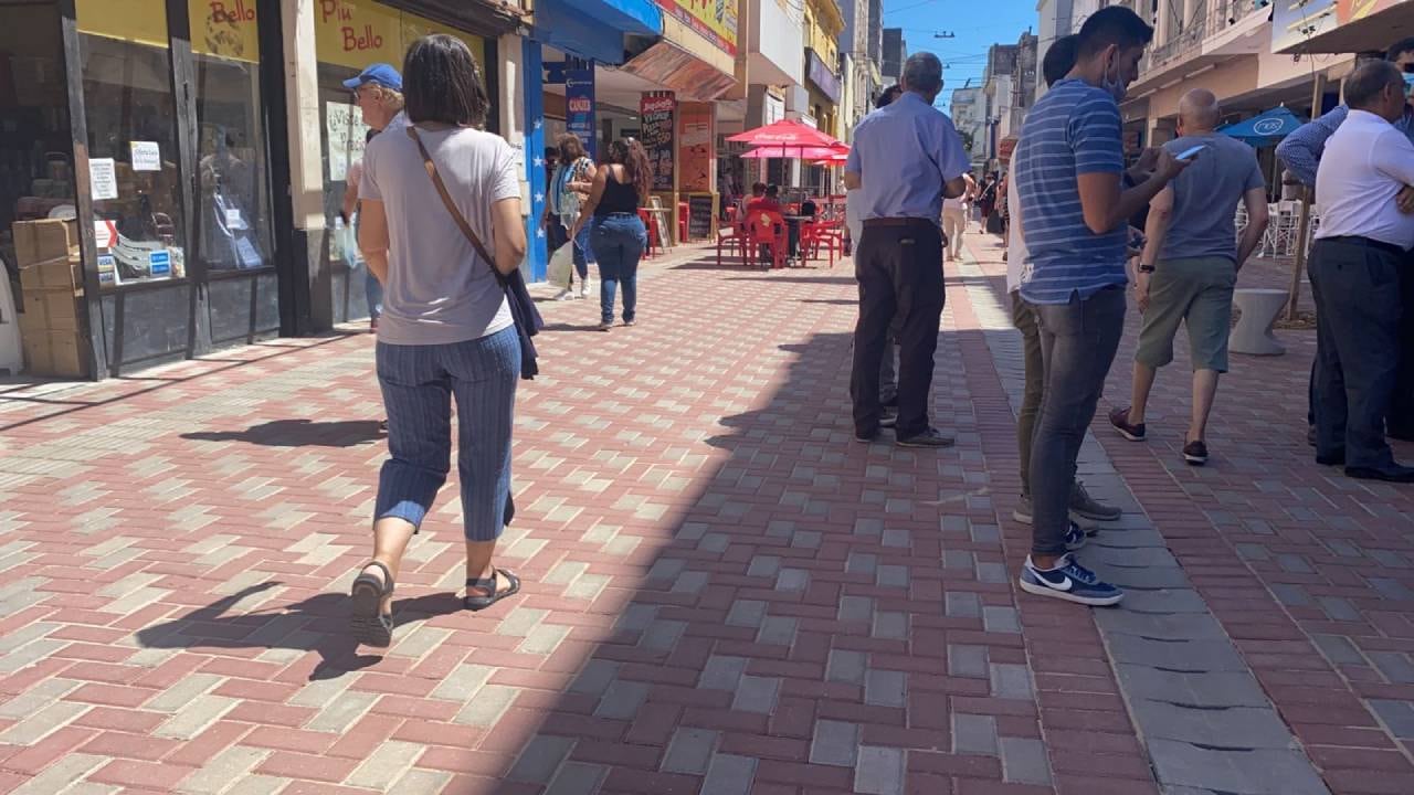 Terminó la primera parte de la remodelación de peatonal San Martín. (@GBelluati)