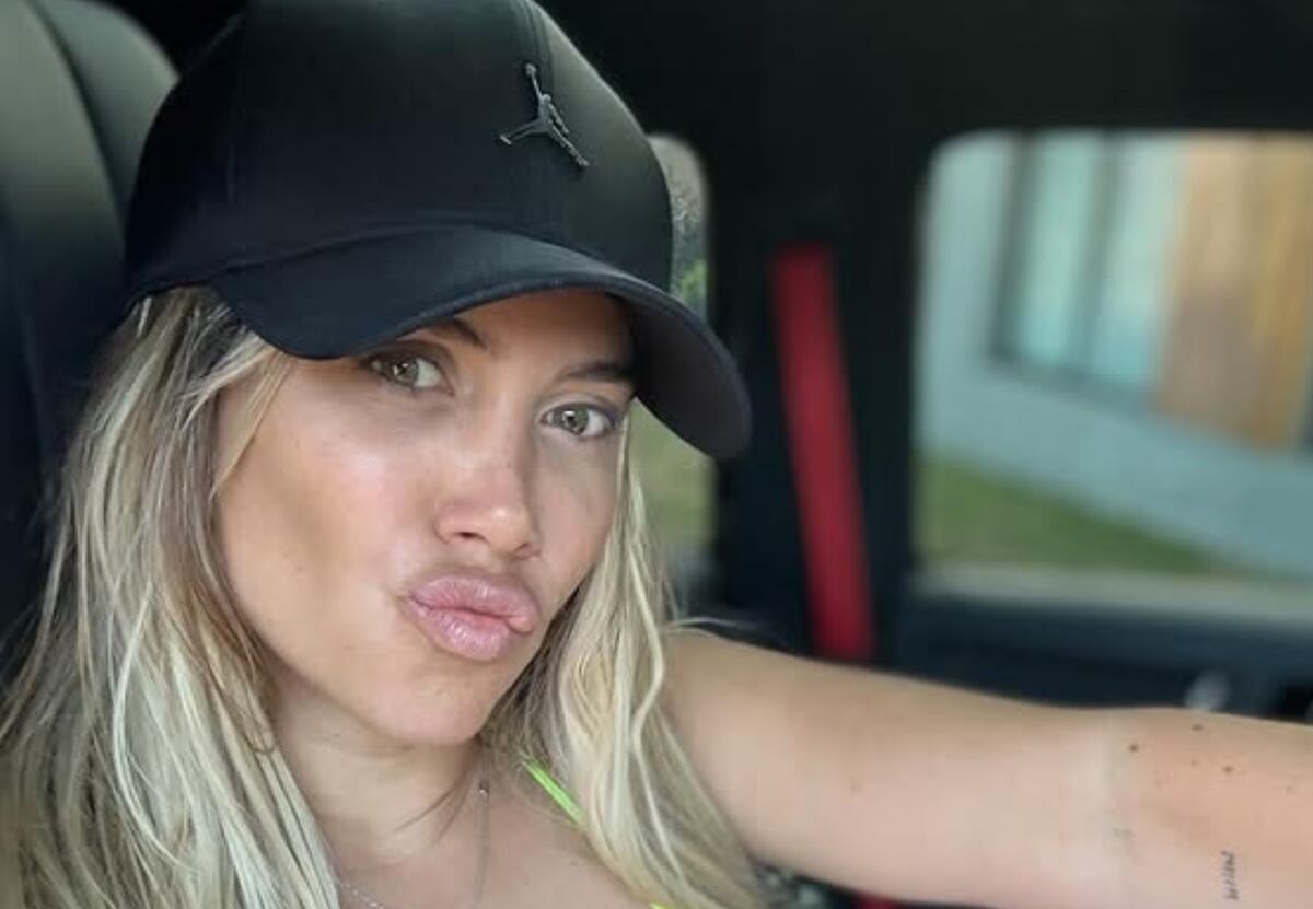 Wanda Nara se descuidó y dejó ver un íntimo detalle mientras se filmaba en el baño de un hotel en Turquía