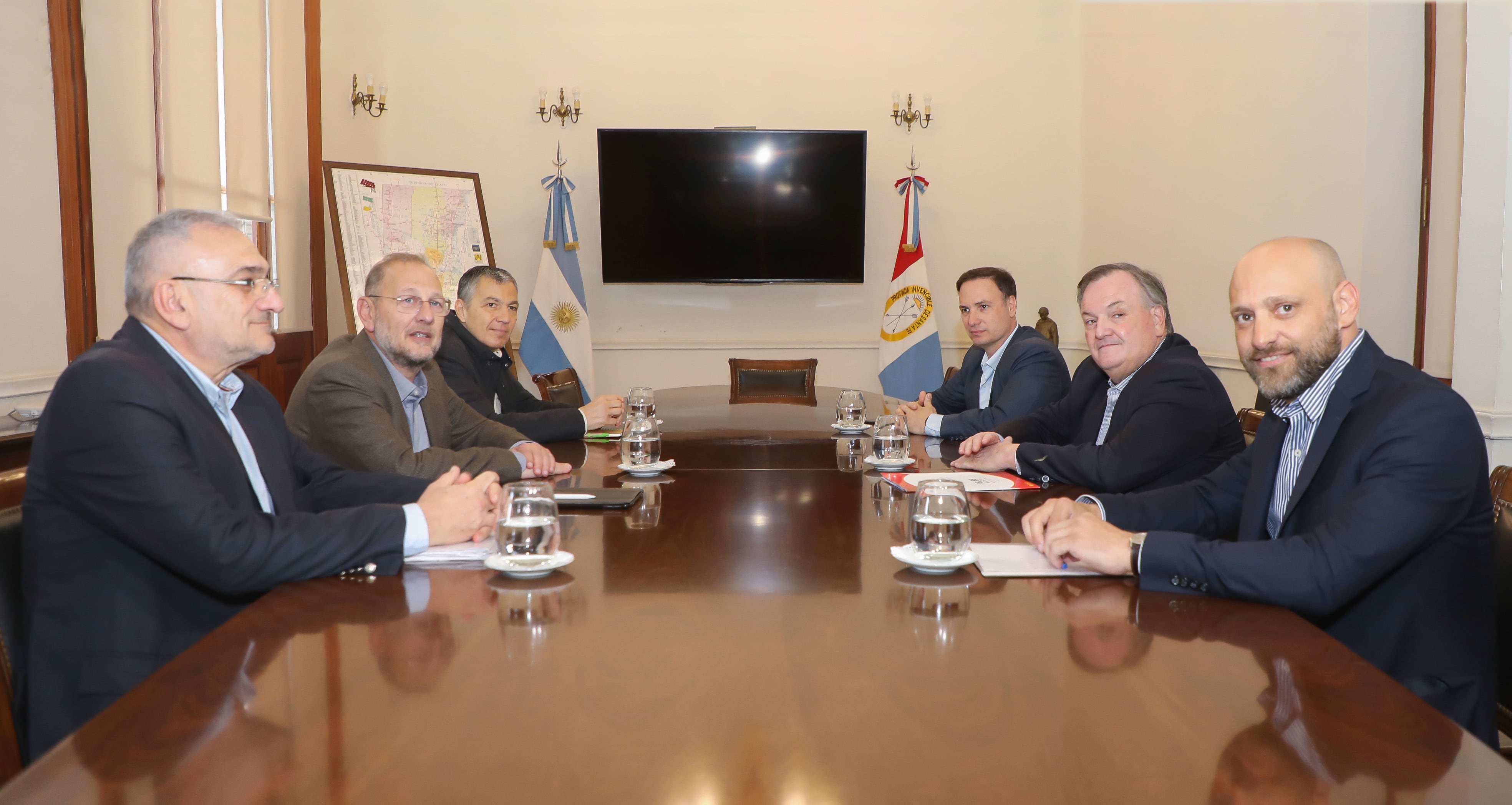 Los referentes de ambas fuerzas reunidos este martes en Santa Fe.