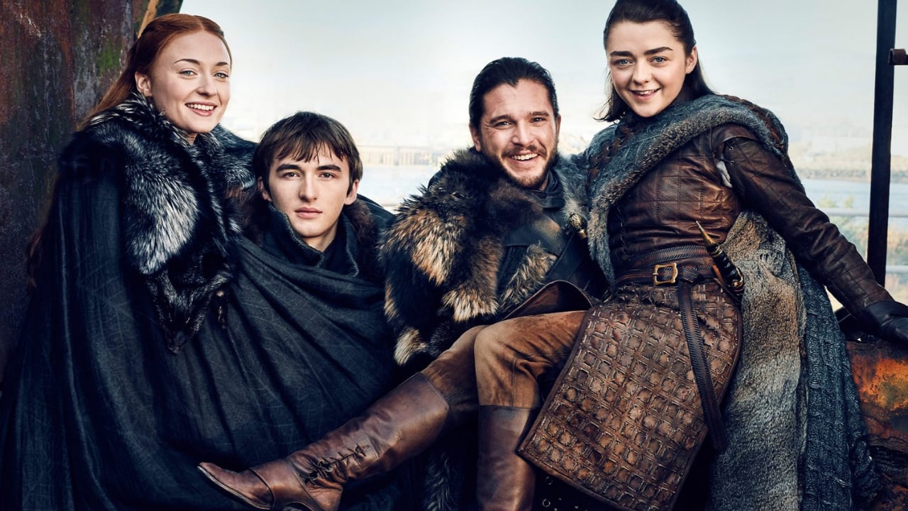 El elenco de Game of Thrones a pura risa.