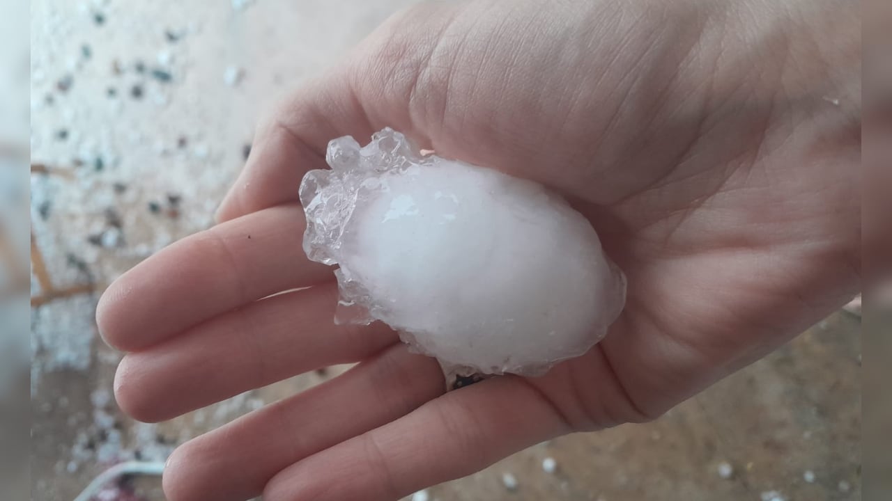 Alerta por ocasional caída de granizo en Córdoba.