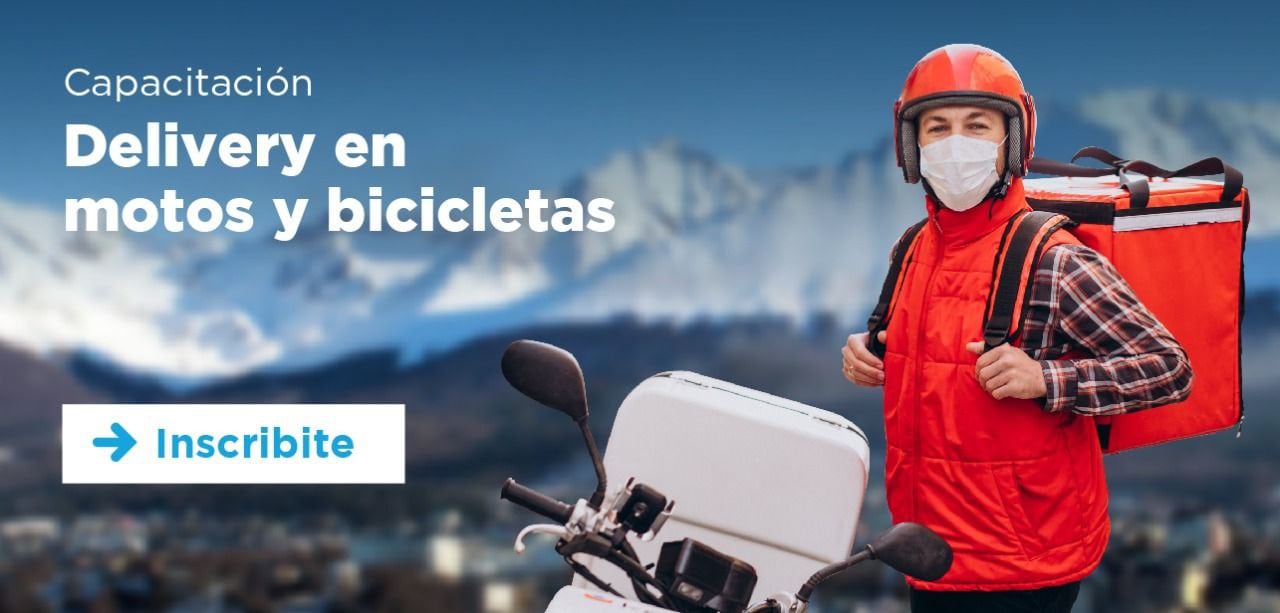 Realizarán una capacitación para delivery en moto y bicicletas