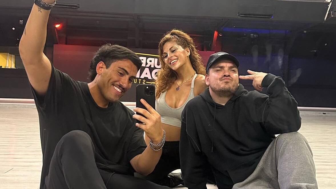 Tomás Holder ensayó con Agostina Cauteruccio y Davo Fredes para su debut en "Bailando por un Sueño" 2023.