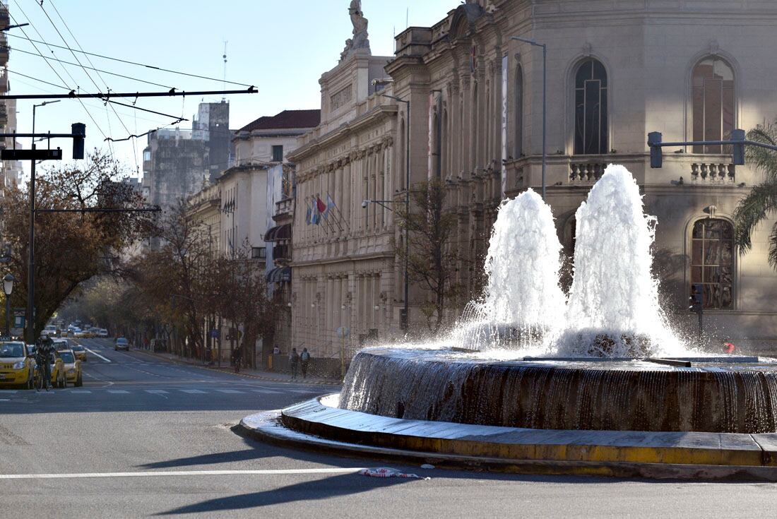 Calles vacías en la Ciudad. (Ramiro Pereyra)