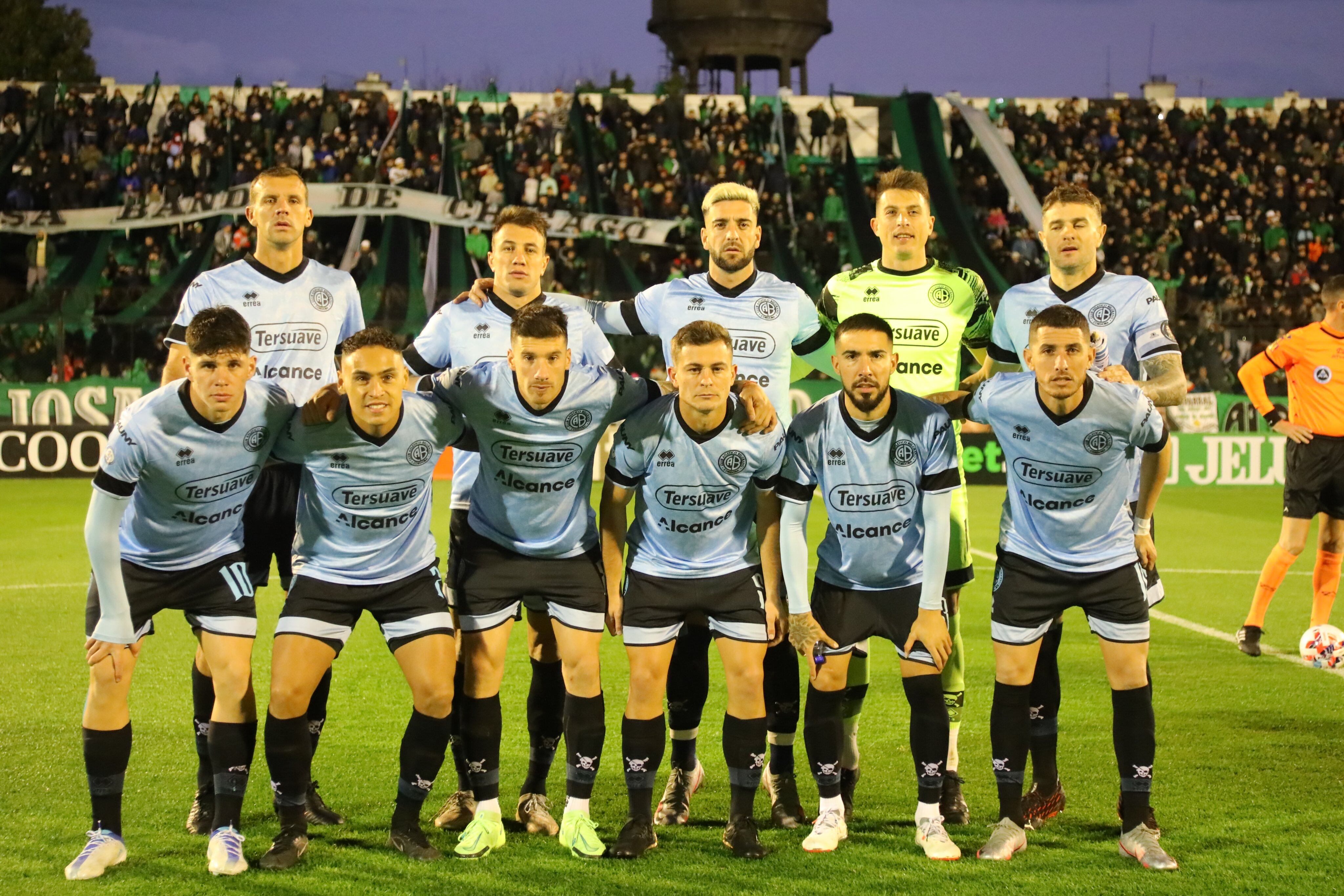 La formación de Belgrano en su visita a Nueva Chicago, por la fecha 23. (Prensa Belgrano).