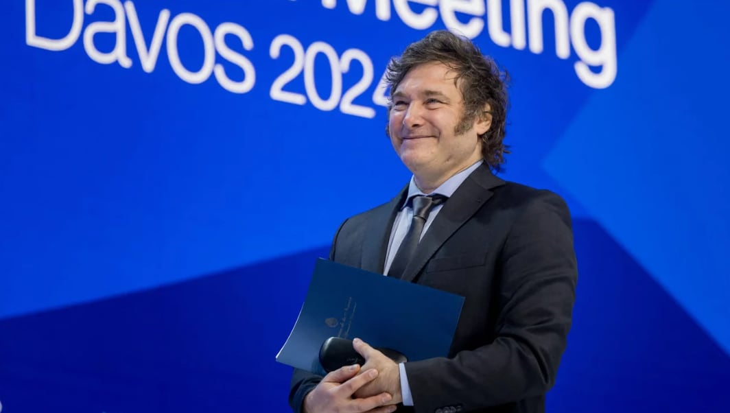 Javier Milei en Davos