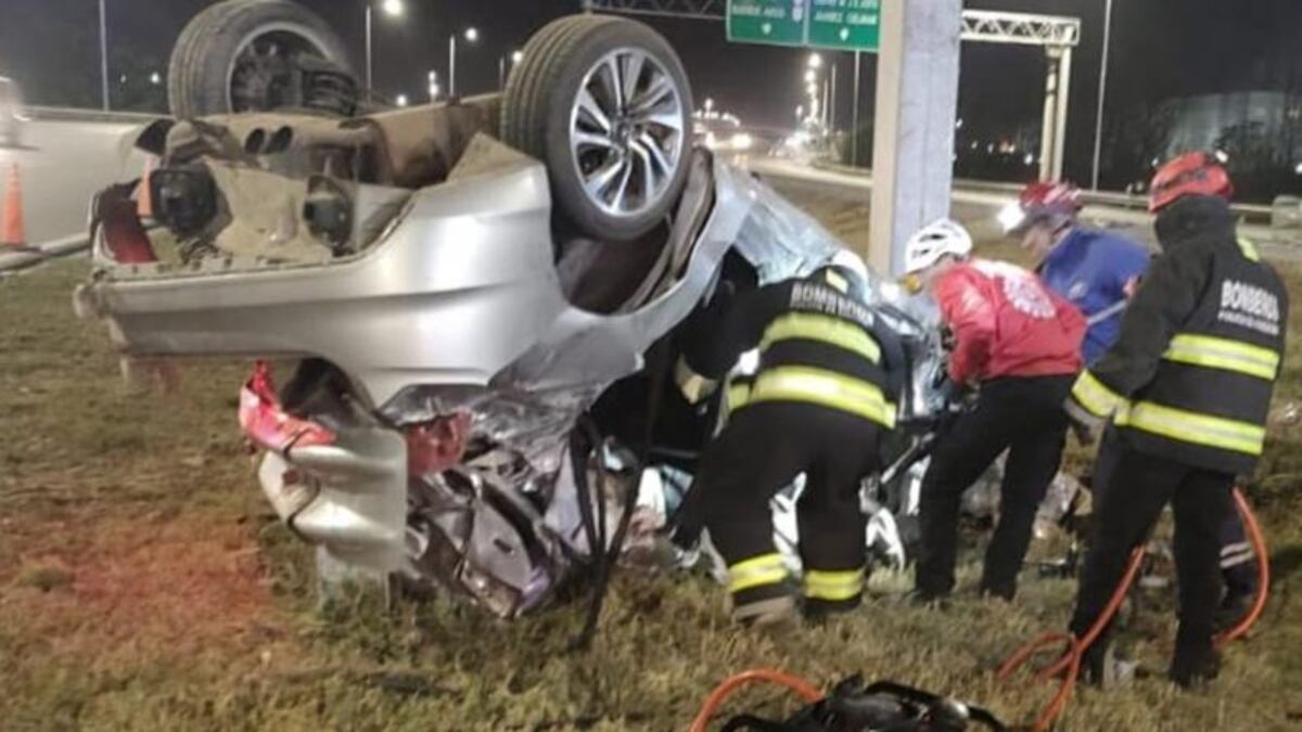 Accidente en Córdoba: despistaron, tumbaron y un hombre falleció en el impacto