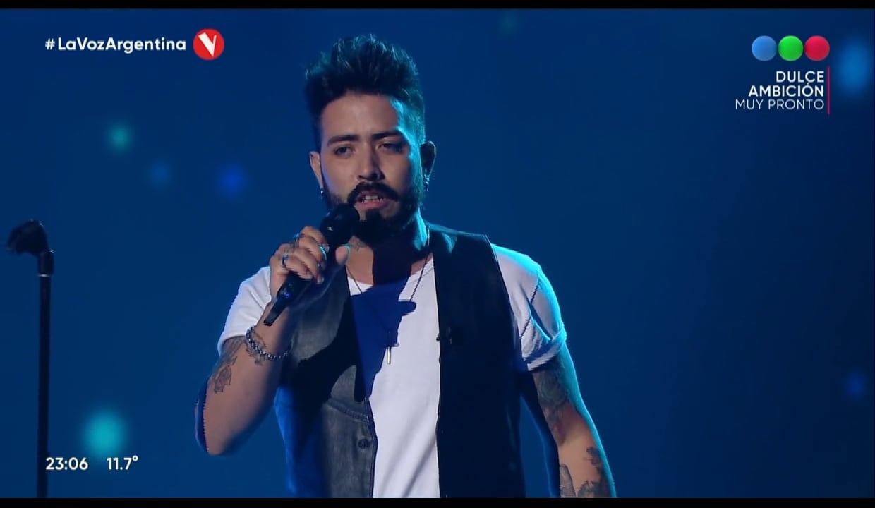 Sebastián Pérez, mendocino en La Voz Argentina.