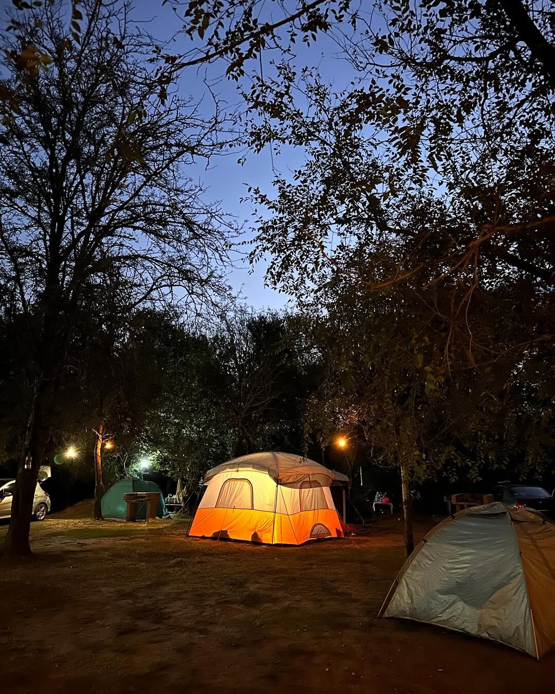 El Camping Ríos de Luna en Los Molinos.