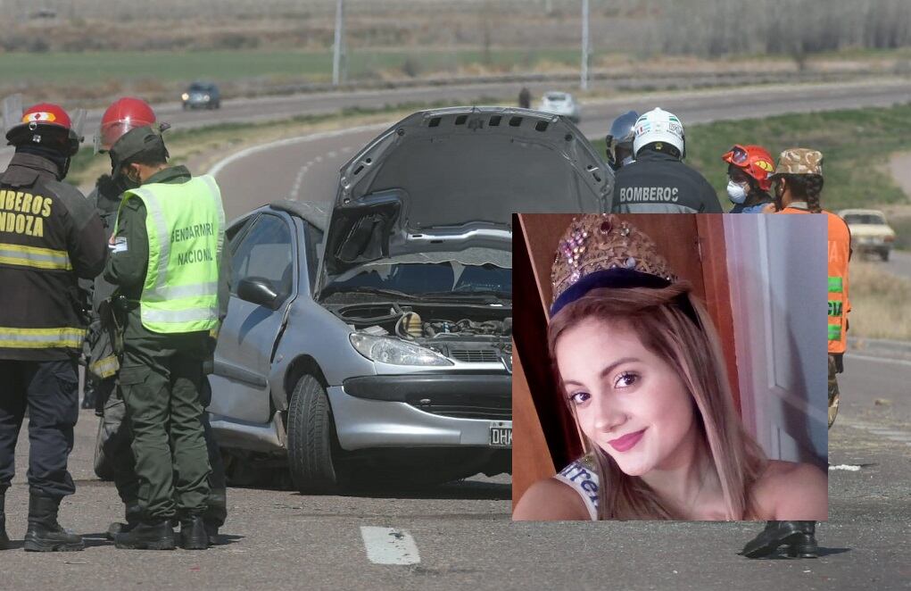 Quimey Pozo, virreina de la Vendimia de Luján 2019, falleció tras chocar de frente con otro vehículo en la ruta 40. Foto; Ignacio Blanco / Los Andes.