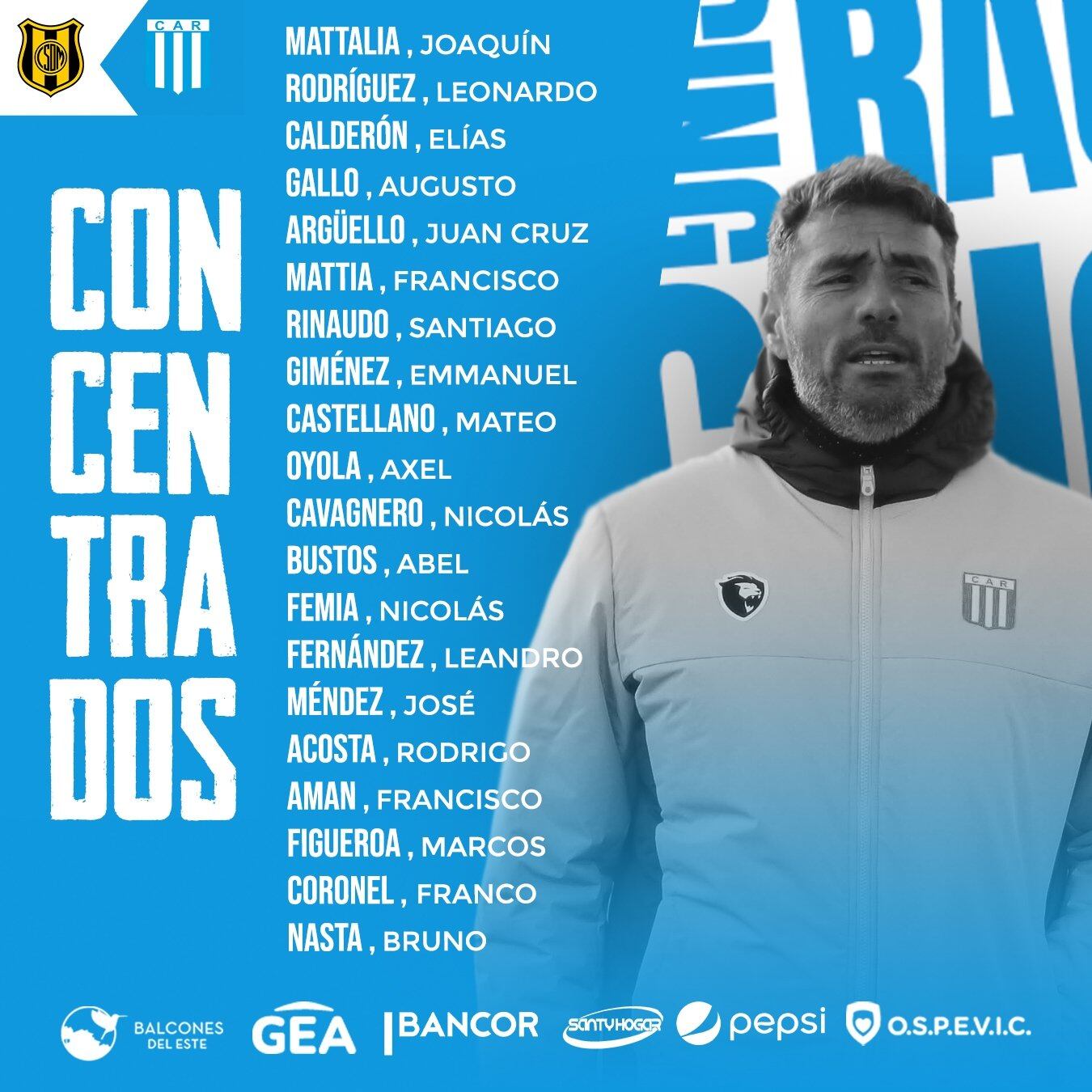 Diego Pozo haría dos cambios en Racing para la visita al Deportivo Madryn.