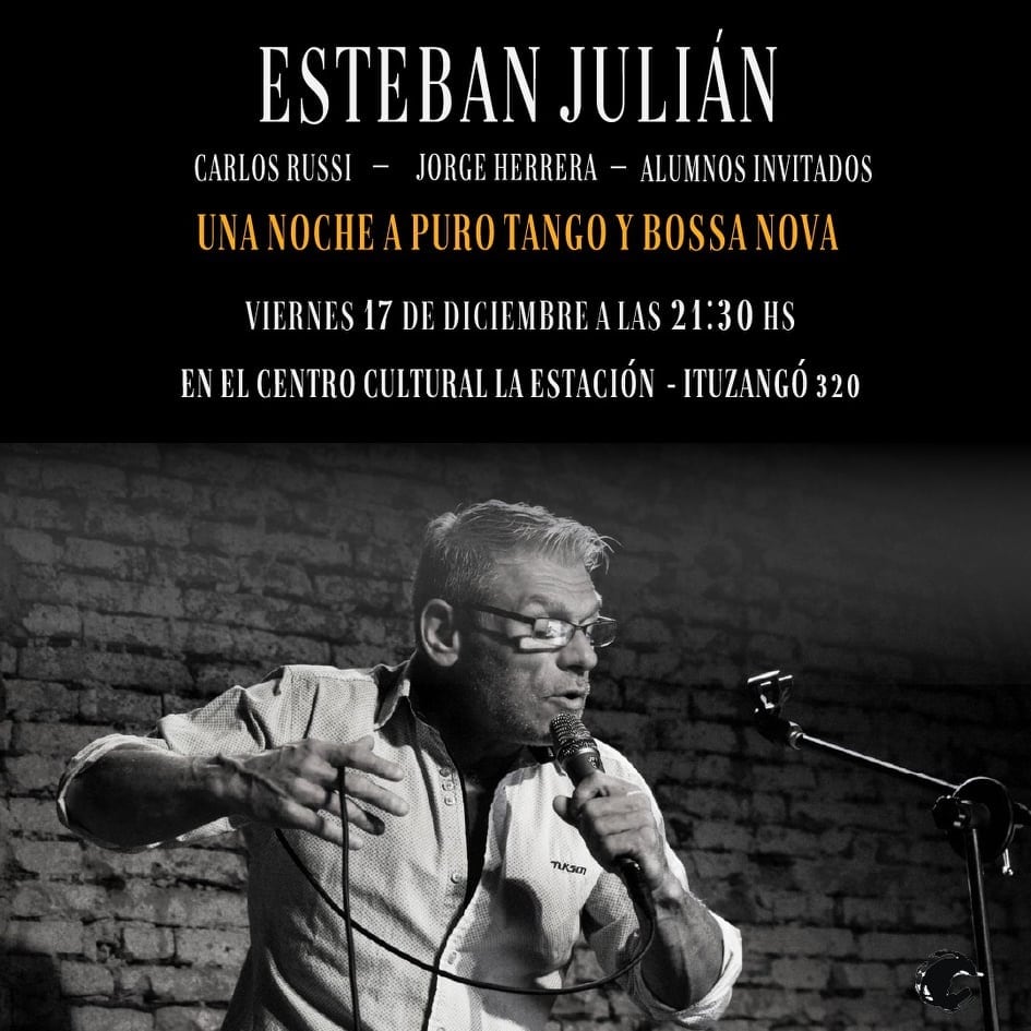 Esteban Julián se presentará en el Centro Cultural La Estación