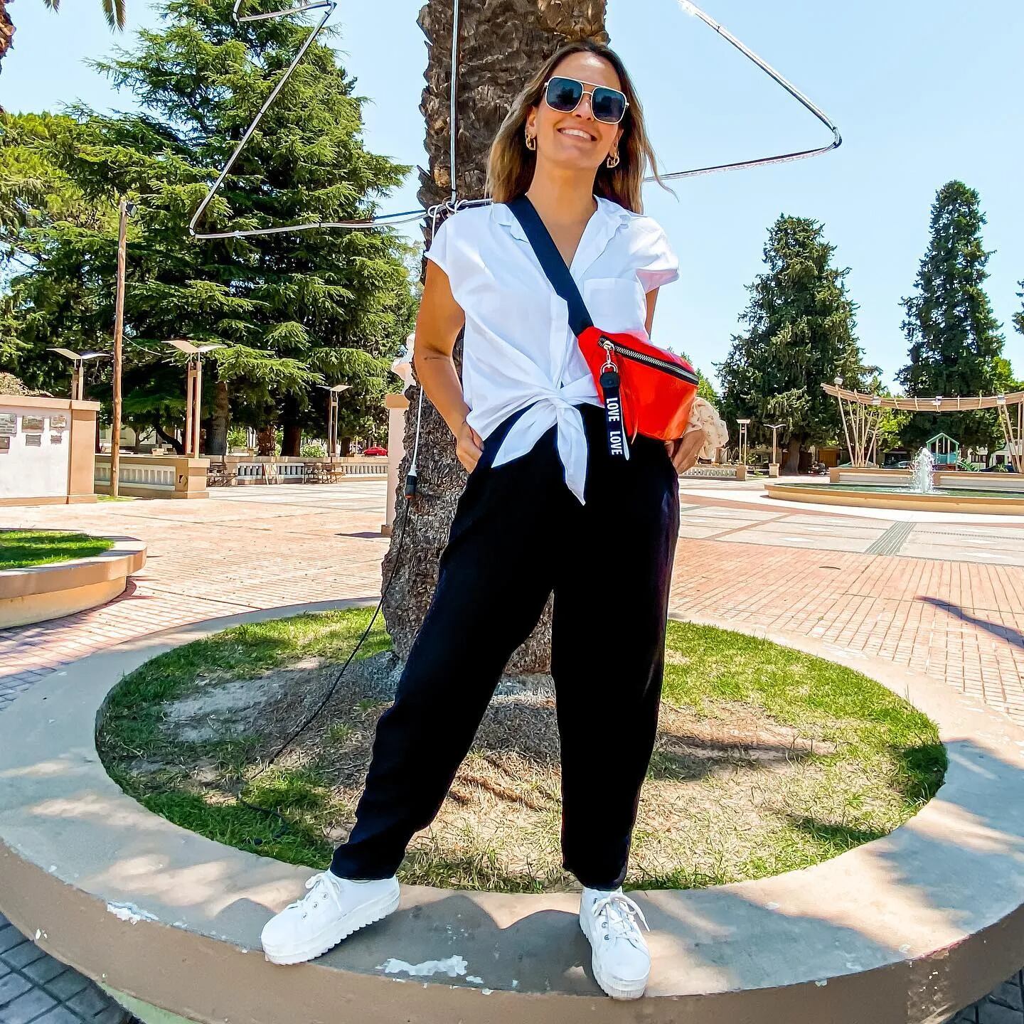 La periodista mendocina Julieta Navarro en su última visita a Mendoza.