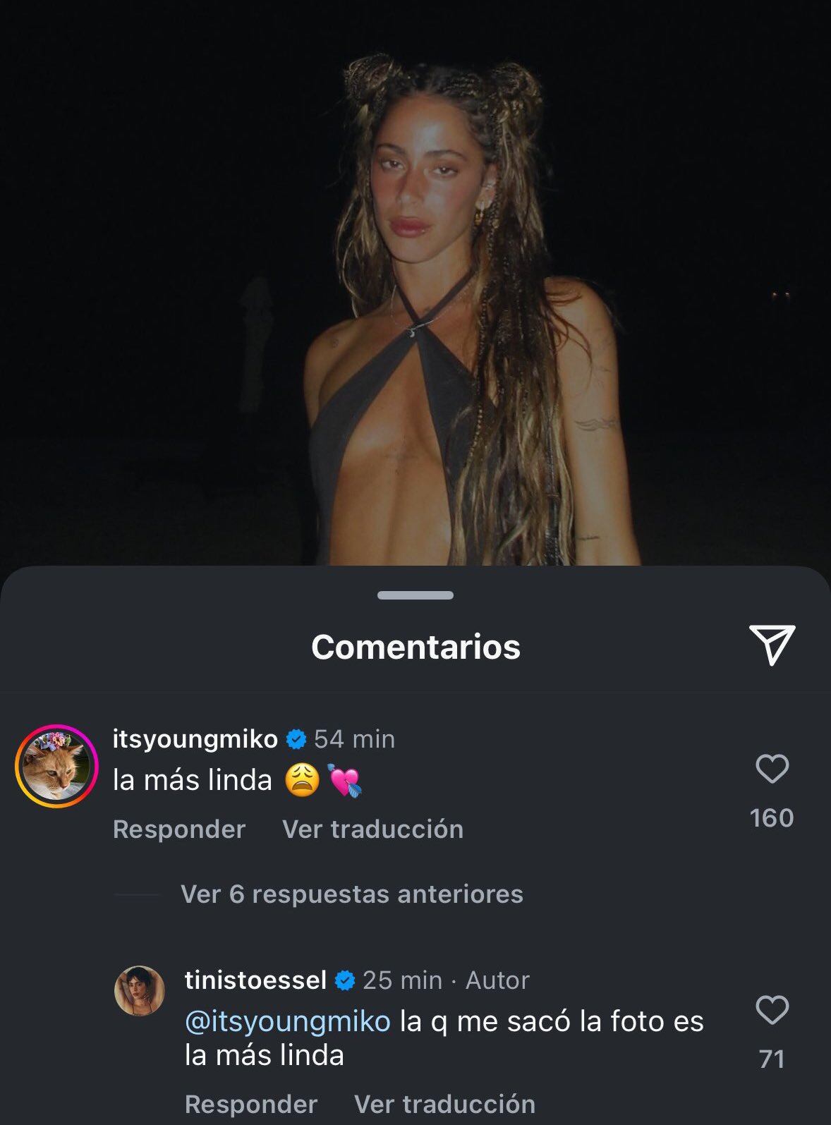 El picante ida y vuelta entre Tini Stoessel y Young Miko: ¿están saliendo?